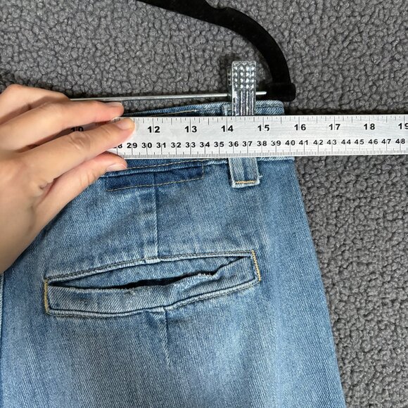 AMO Matilda Trouser High Rise Wide Leg Jeans - Women's Size 28 - Blue - Picture 5 of 6